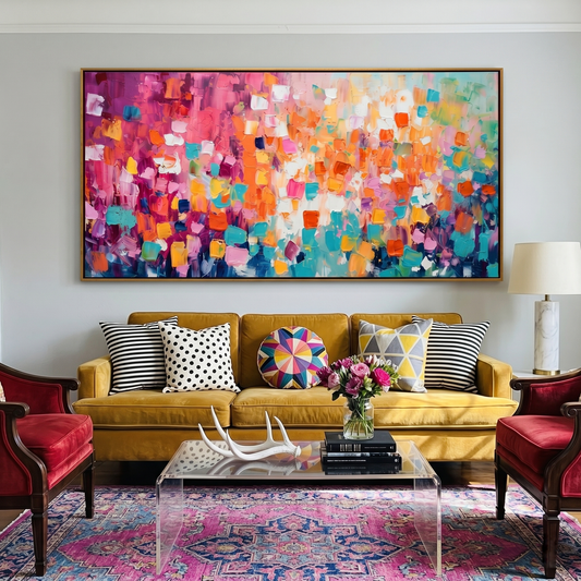 Carnival Confetti Colorful Abstract Painting