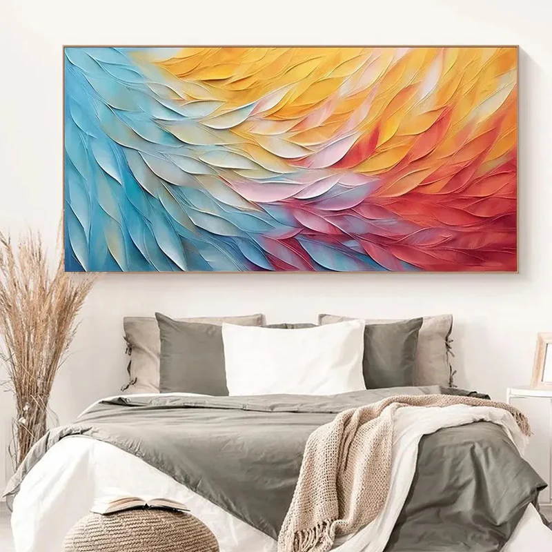 Color Gradient Abstract Textured Painting
