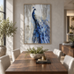 Peacock Textured Oil Painting
