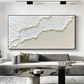 Ivory Calm Minimalist Textured Painting