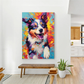 Joyful Spirit Colorful Dog Painting