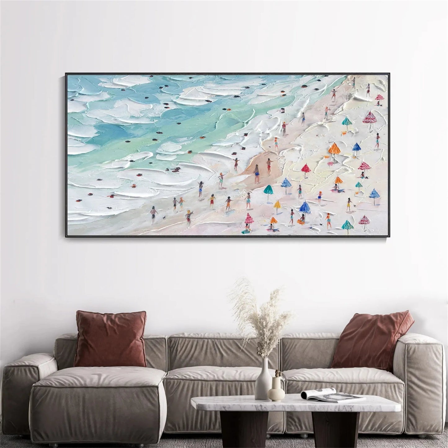 Golden Sands-Beach Abstract Painting