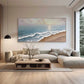 Golden Horizon-Beach Waves Painting