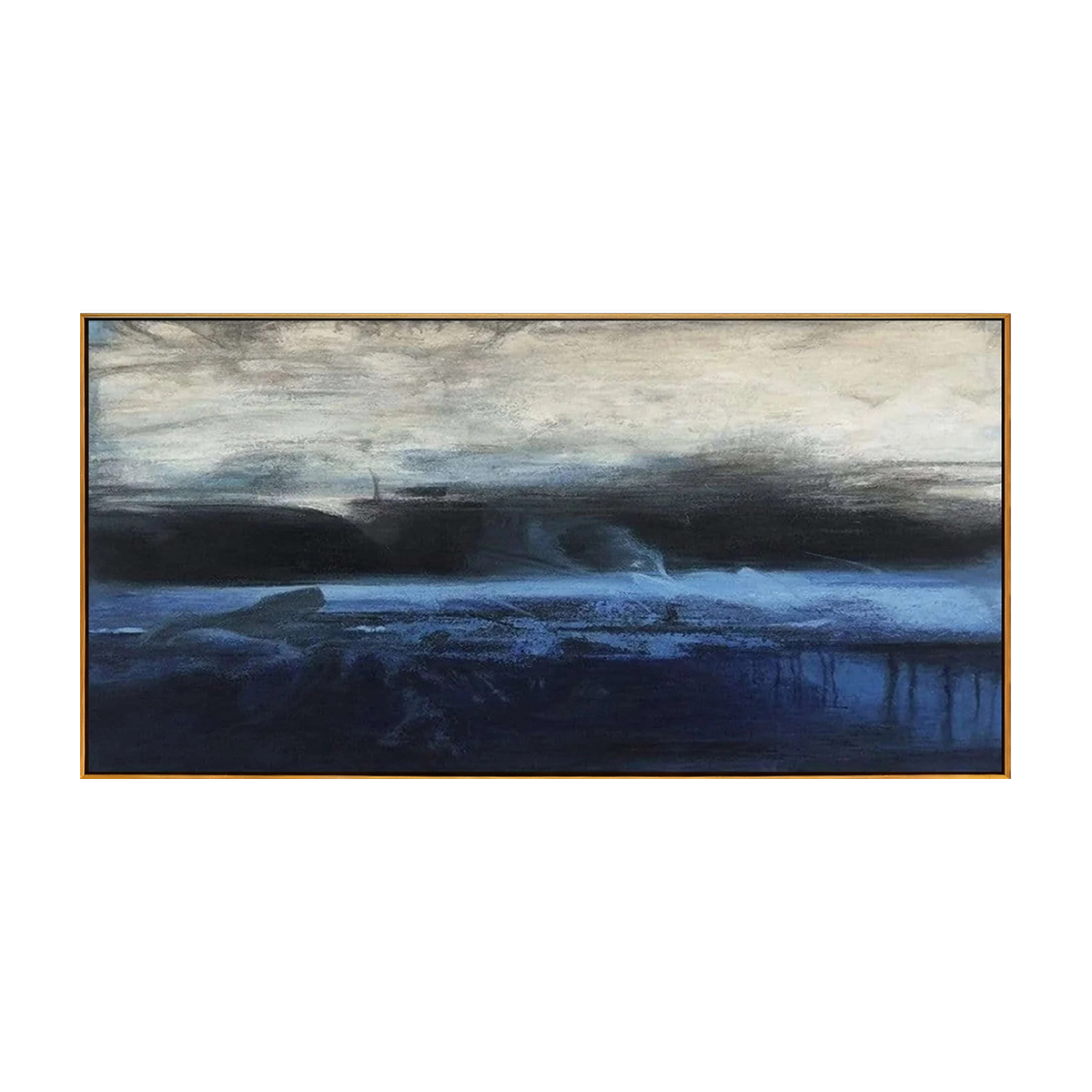 Midnight Mist Horizon Abstract