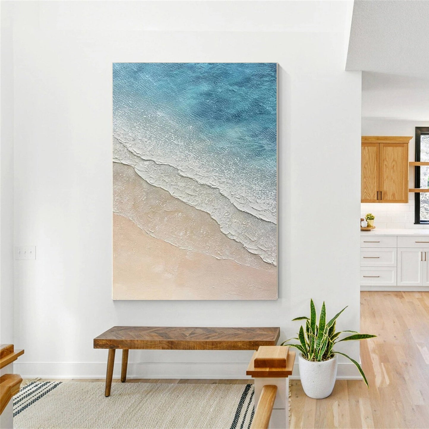 Sunset Serenity-Beach Textured Painting