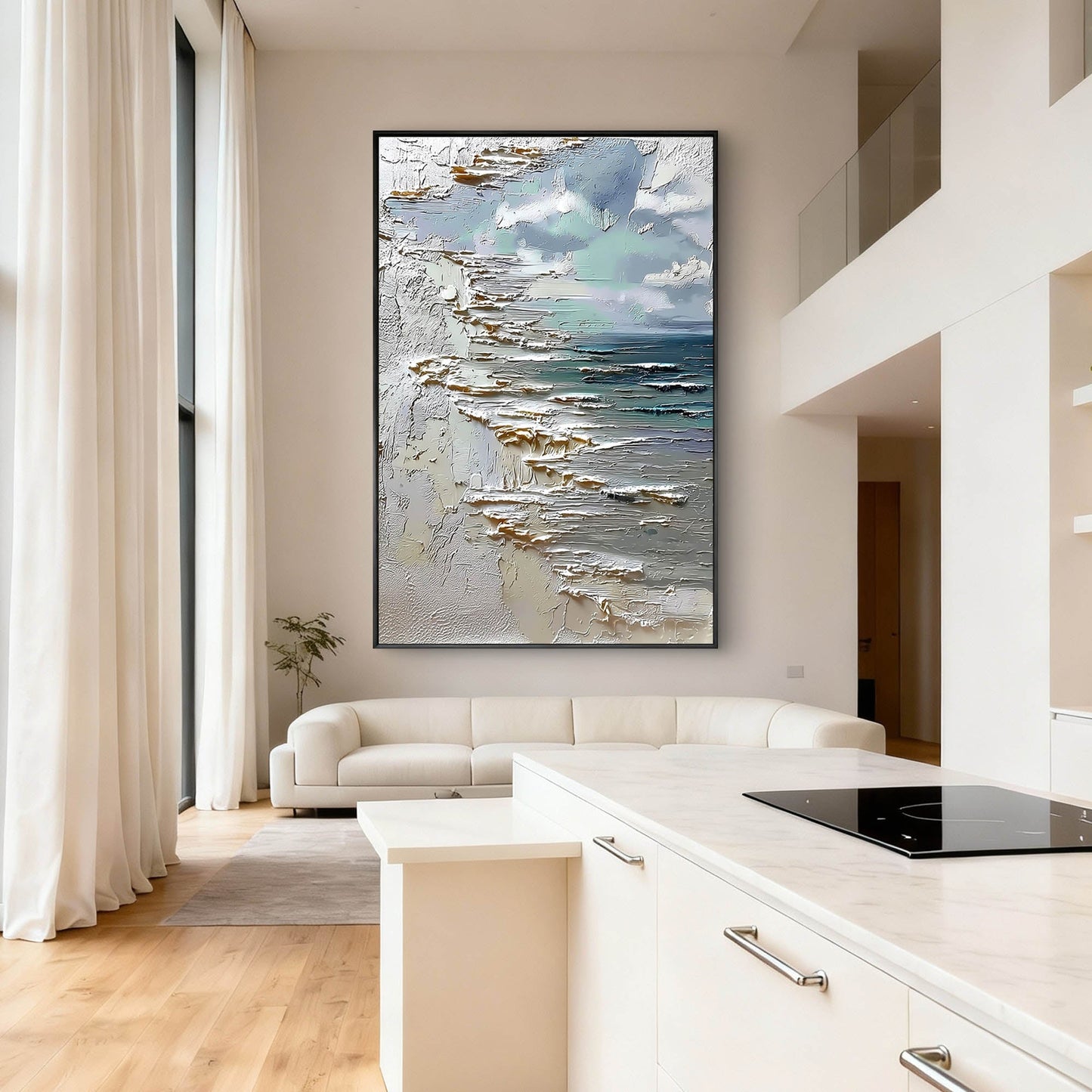 Gilded Aspen Forest Abstract Painting