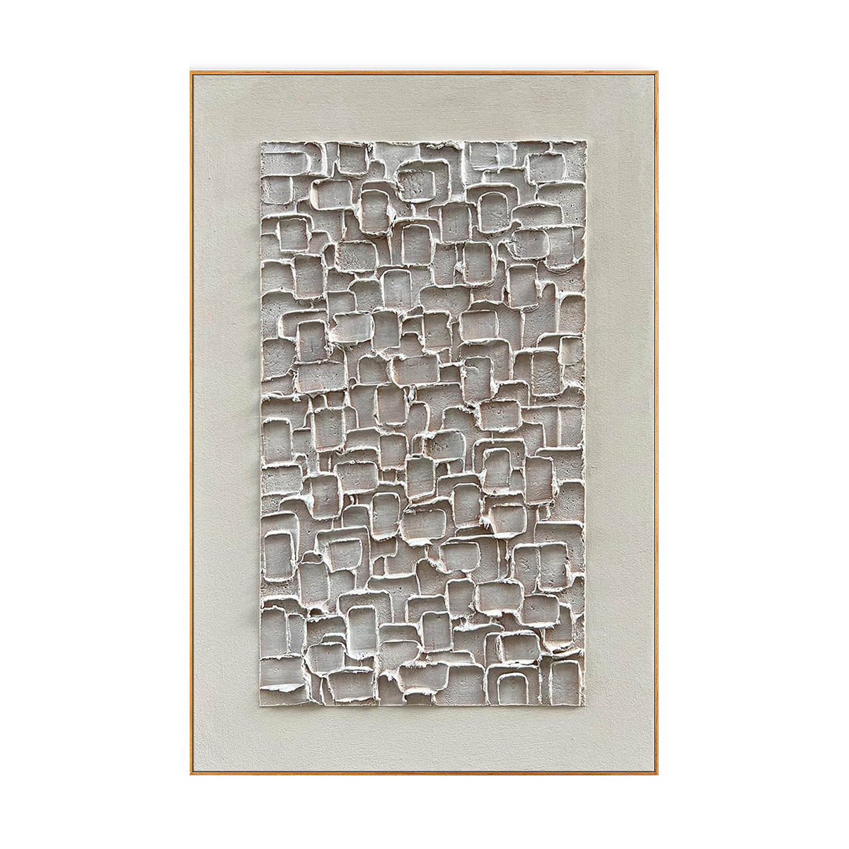 Squared Calm Neutral Textured Wall Art