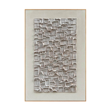 Squared Calm Neutral Textured Wall Art