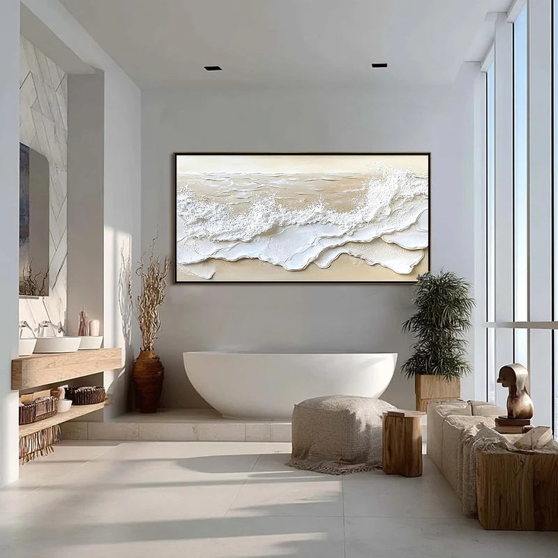 Coastal Frost-Textured Seascape