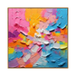 Rainbow Burst Textured Painting