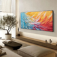 Color Gradient Abstract Textured Painting