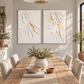 Whisper Bloom White Floral 3D Painting Set Set of 2
