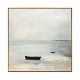 Still Shore Boat Landscape Painting