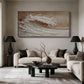 Sunlit Surf Wave Painting