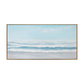Soft Blue Calm Shore Textured Painting