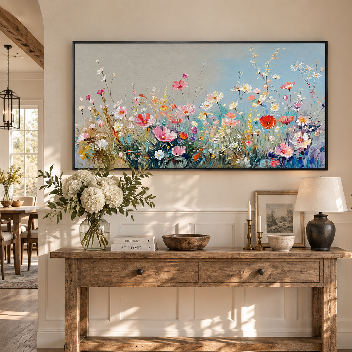 Wildflower Textured Painting