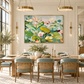 Green Floral Abstract Painting