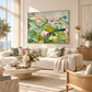 Green Floral Abstract Painting