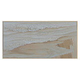 Whispering Shore Sand Abstract Painting