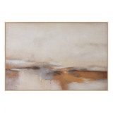 Quiet Horizon Neutral Abstract Painting