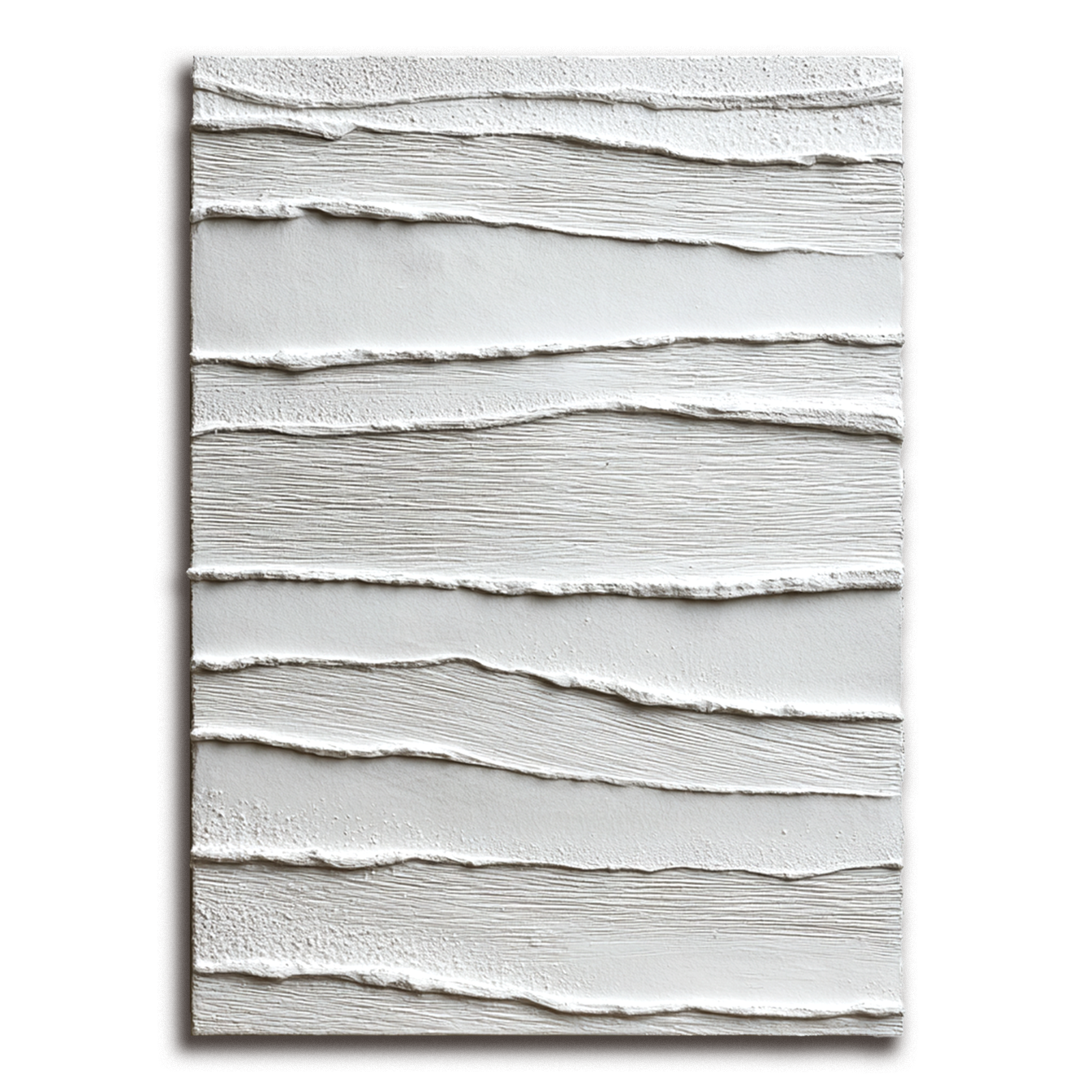 White Layered Textured Painting #ART101