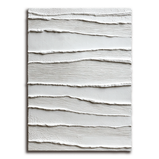 White Layered Textured Painting #ART101