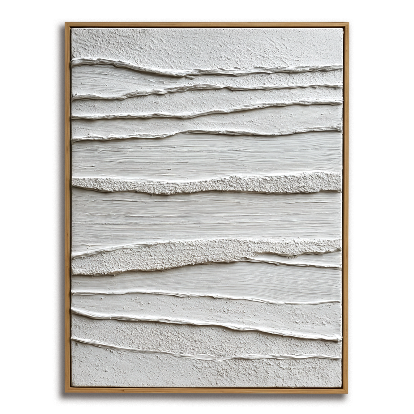 White Minimalist Textured Painting #ART103