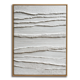 White Minimalist Textured Painting #ART103