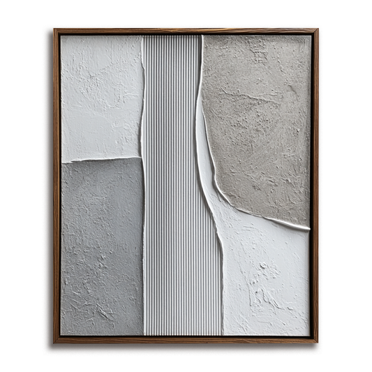 Neutral Textured Geometric Painting #ART105