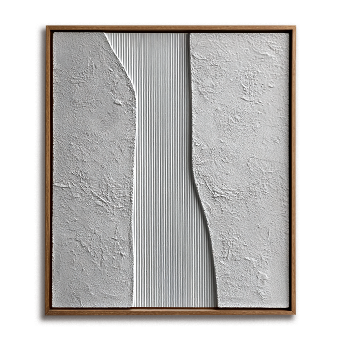 Grey White Minimalist Textured Painting #ART106