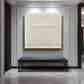 Ivory Rhythm Minimal Texture Painting