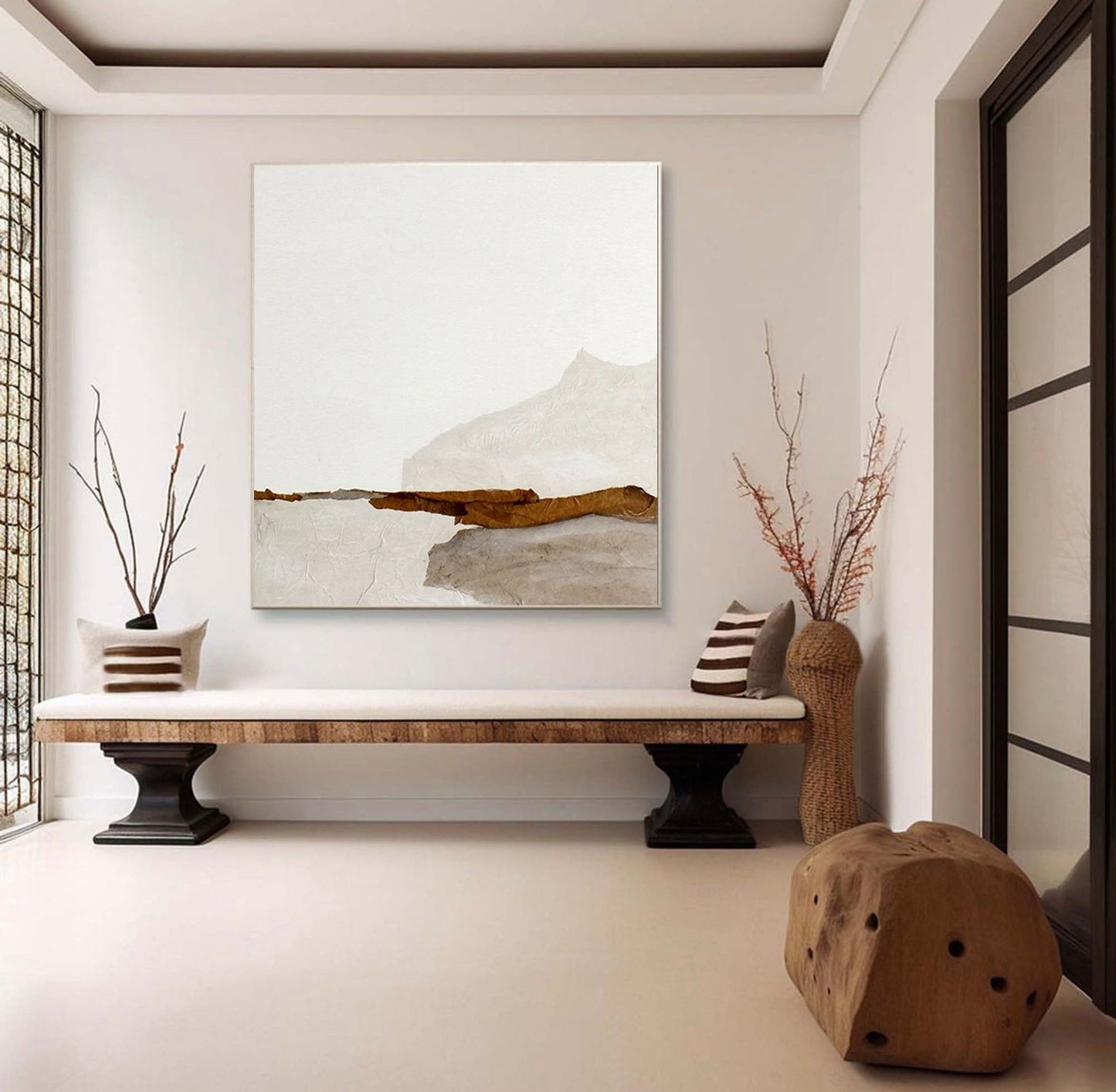 Quiet Horizon Minimal Abstract Painting