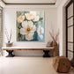Ivory Bloom Serenity Floral Painting