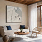 Alpine Skiers Textured Painting