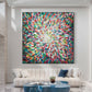 Radiant Burst Color Abstract Painting