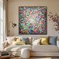 Radiant Burst Color Abstract Painting