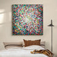 Radiant Burst Color Abstract Painting