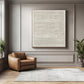 Ivory Rhythm Minimalist Textured Painting