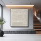 Ivory Rhythm Minimalist Textured Painting