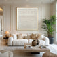 Ivory Rhythm Minimal Texture Painting