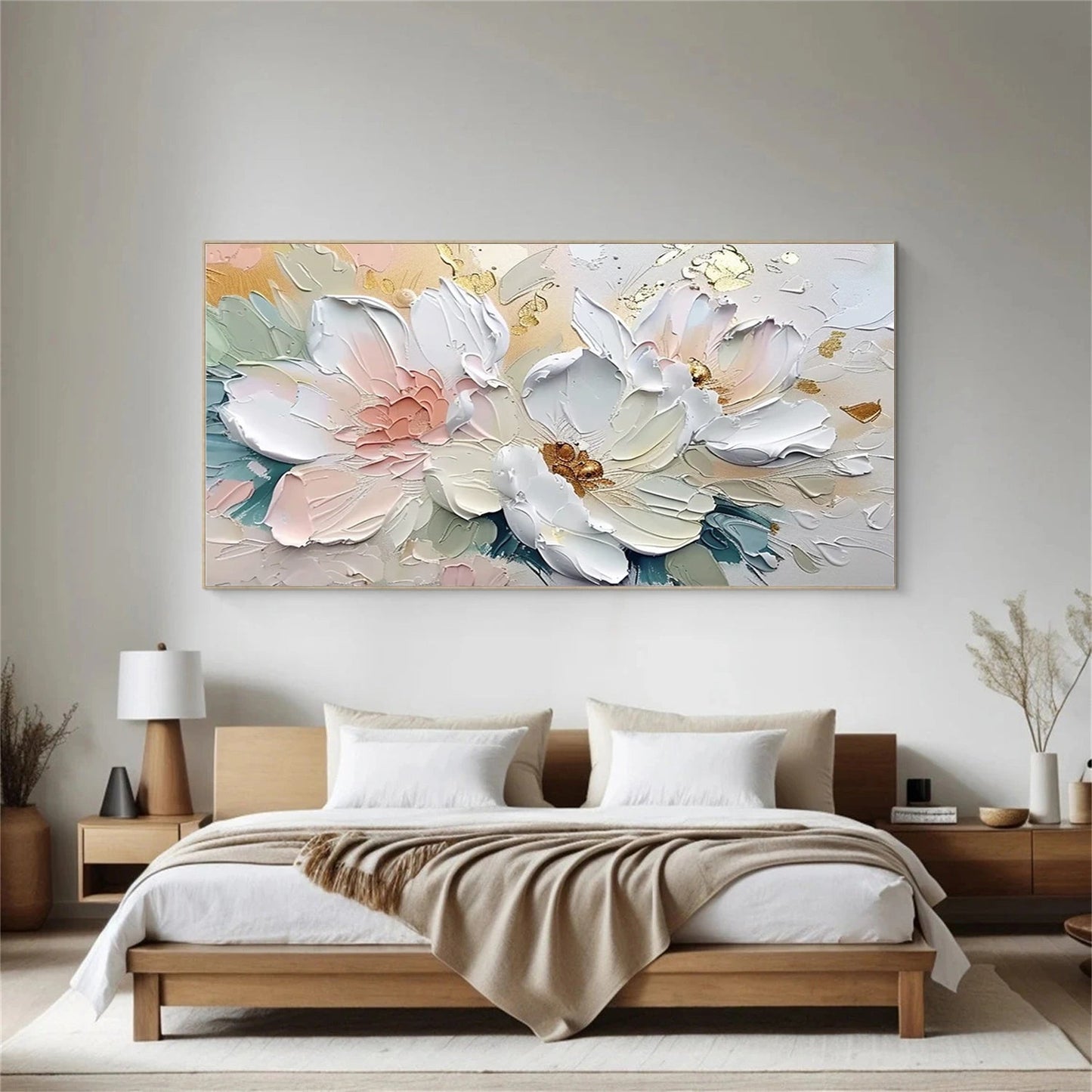 Luminous Petal Harmony Abstract Painting