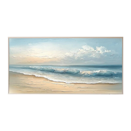 Golden Horizon-Beach Seascape Painting