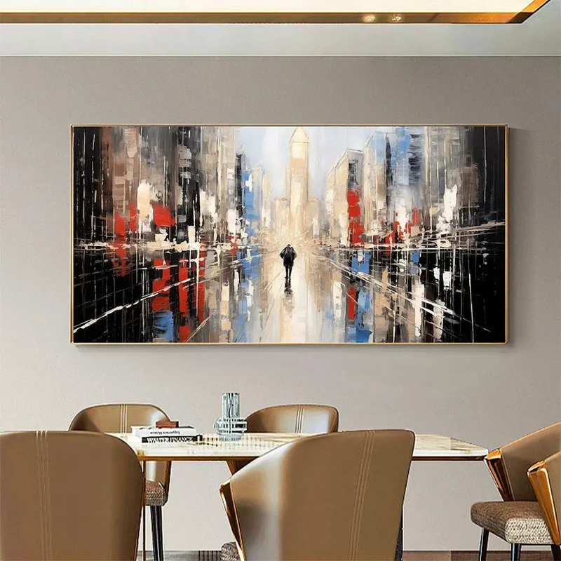Abstract Cityscape Painting