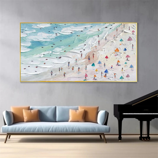 Golden Sands-Beach Abstract Painting