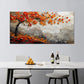 Autumn Ember Branch Abstract Painting
