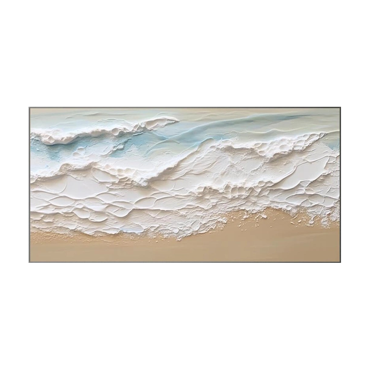 Golden Horizon-Beach Texture Painting