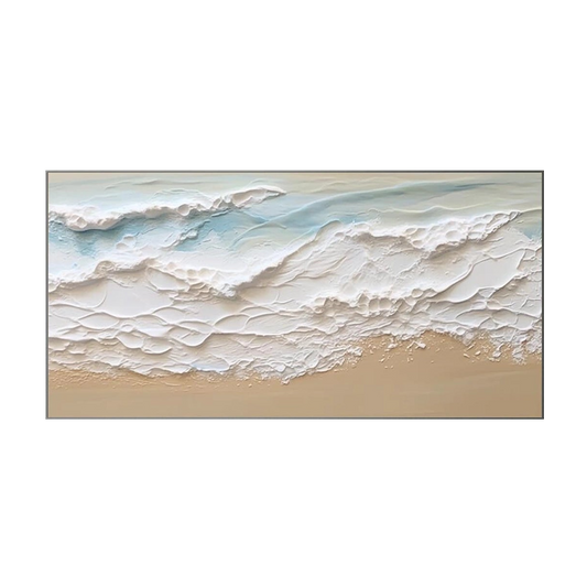 Golden Horizon-Beach Texture Painting