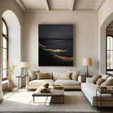 Golden Tide Abstract Painting