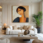 Velvet Gaze Modern Portrait Painting