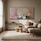 Blush Peony Thick Paint Floral Painting